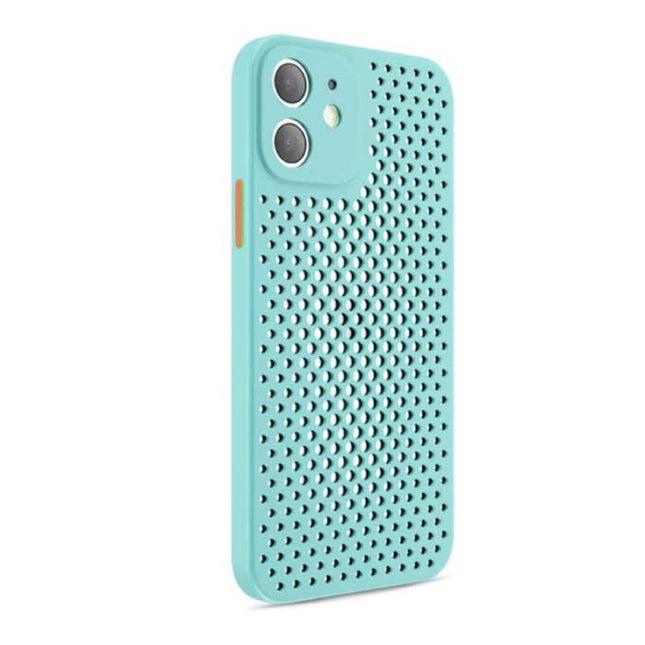 iPhone 13 Pro - Ultra Slank Hoesje Warmteafvoer Cover Case Lichtblauw