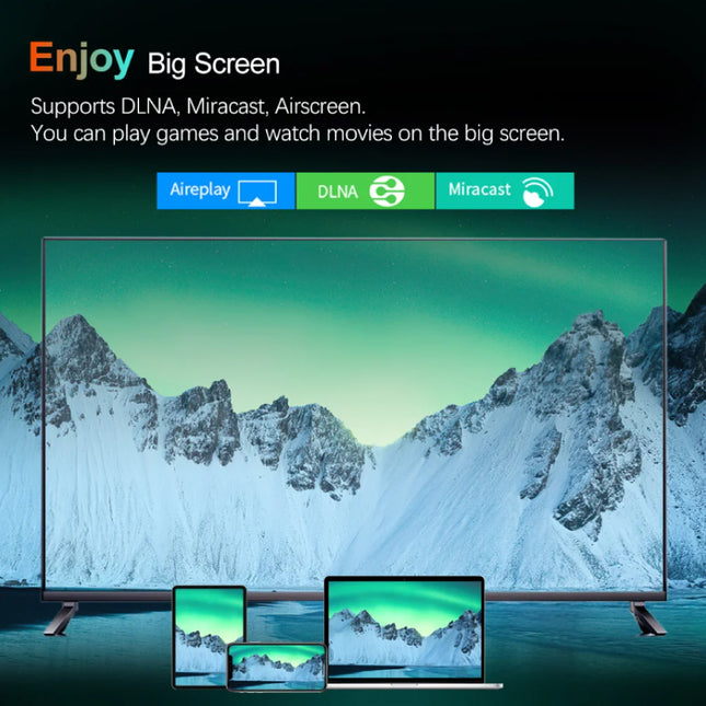 W2 TV Box Mediaspeler - Android 11 Kodi 4K - 4GB RAM - 32GB Opslagruimte