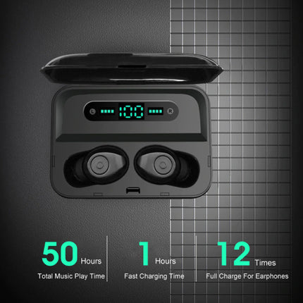 F3 Earbuds TWS Draadloze Smart Touch Control Oortjes Bluetooth 5.0 Ear Wireless Buds Earphones 3000mAh Powerbank Oortelefoon Wit