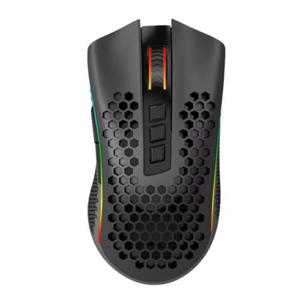 Storm Pro M808-KS Draadloze Gaming Muis - 2.4GHz RGB Optisch Ergonomisch Programmeerbaar tot 16000 DPI - Zwart