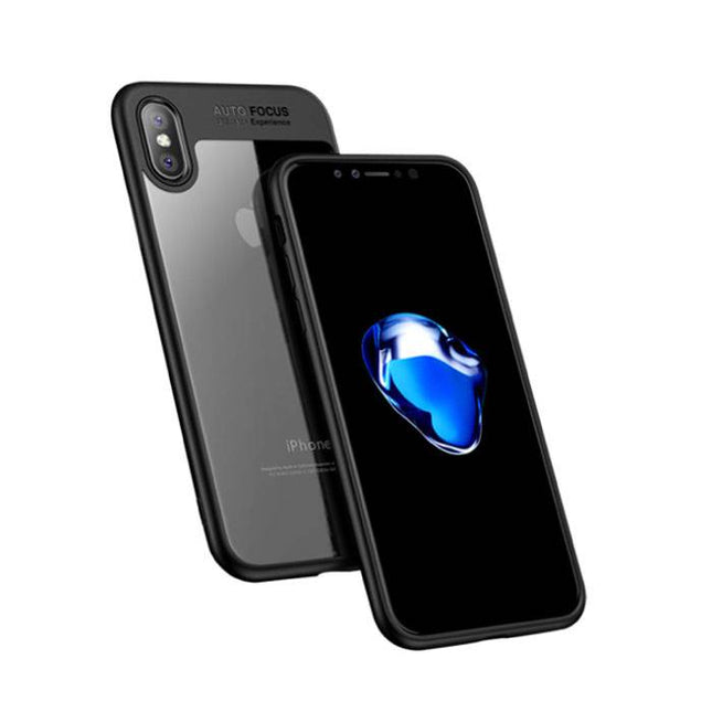 iPhone X - Auto Focus Armor Case Cover Cas Silicone TPU Hoesje Zwart