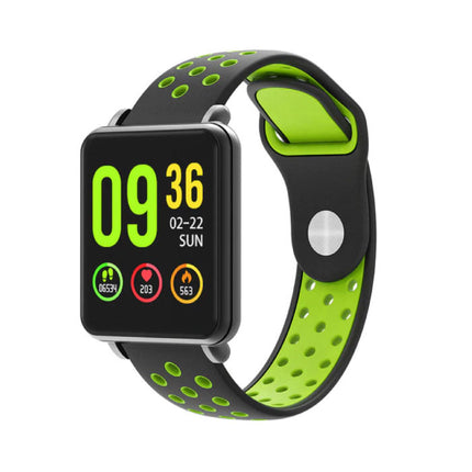 Land 1 Smartwatch Smartband Smartphone Fitness Sport Activity Tracker Horloge OLED iOS Android iPhone Samsung Huawei Groen Two-Tone Bandje