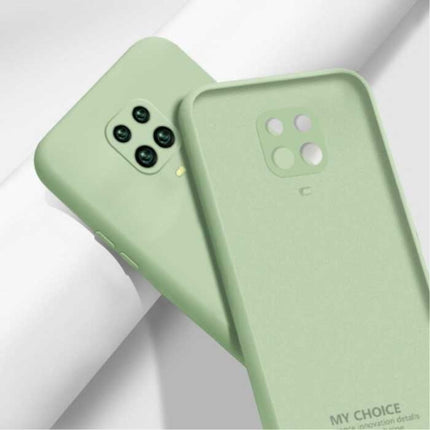 Xiaomi Mi 11 Square Silicone Hoesje - Zachte Matte Case Liquid Cover Groen