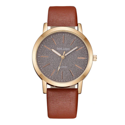 Kwarts Horloge Dames - Anoloog Luxe Uurwerk voor Vrouwen Bruin
