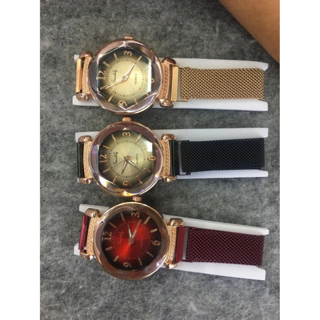 Pearl Luxe Horloge Dames - Anoloog Kwarts Uurwerk voor Vrouwen Rose Gold