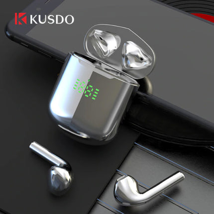 Draadloze Bluetooth Oortjes - True Touch Control Oordopjes TWS Earphones - Qi Draadloos Opladen Oortelefoon - Zilver