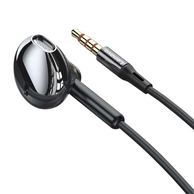 XF06 Oordopjes met Microfoon - 3.5mm AUX Oortjes Wired Earphones Oortelefoon Zwart
