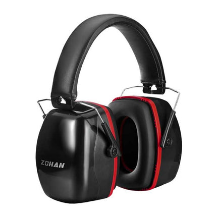 Geluidswerende Veiligheidsoorkappen Earmuffs - 28dB NRR / Geluid Isolatie / Verstelbaar / Drop-Proof Behuizing  - Rood