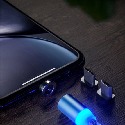 USB 2.0 - Micro-USB Magnetische Oplaadkabel 1 Meter Gevlochten Nylon Oplader Data Kabel Data Groen