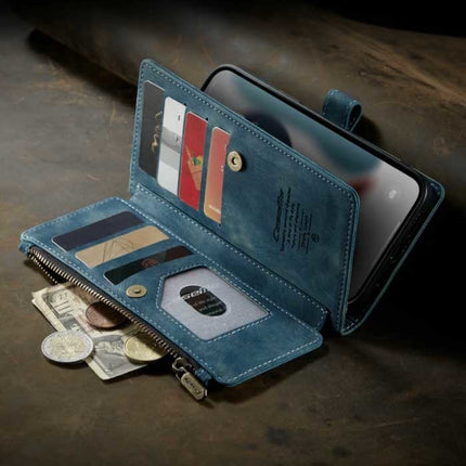 iPhone XS Max Leren Flip Case Portefeuille - Wallet Cover Cas Hoesje Blauw