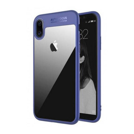 iPhone XS - Auto Focus Armor Case Cover Cas Silicone TPU Hoesje Blauw