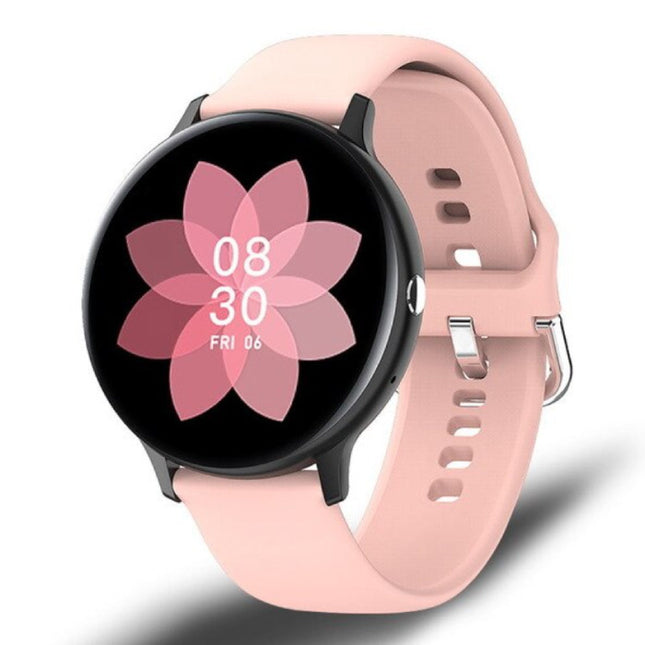 Sport Smartwatch - Silicoon Bandje Fitness Activity Tracker Horloge Android - Roze