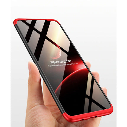 Samsung Galaxy A70 Hybrid Hoesje - Full Body Shockproof Case Cover Zwart-Blauw