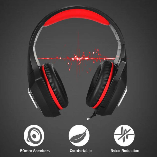 V1 Gaming Headset Stereo Koptelefoon Headphones met Microfoon voor PlayStation 4 / PC / Xbox Blauw