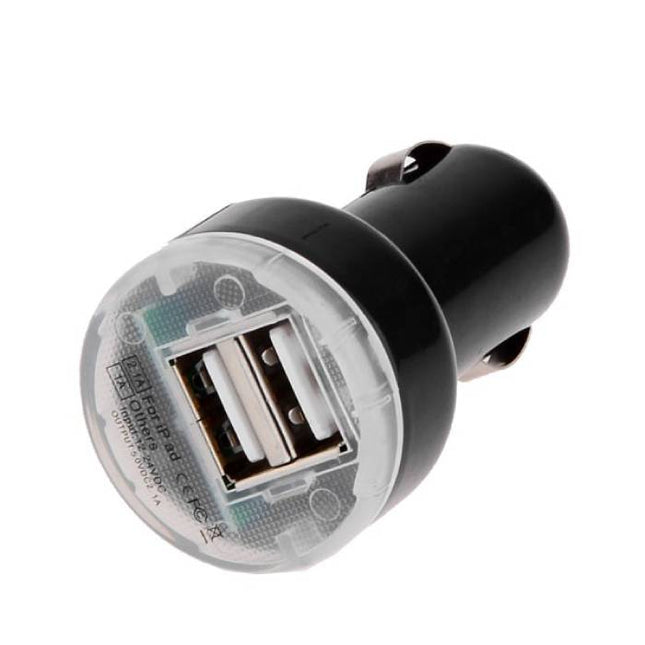 2-Pack High Speed Dubbele Autolader/Dual Carcharger Zwart