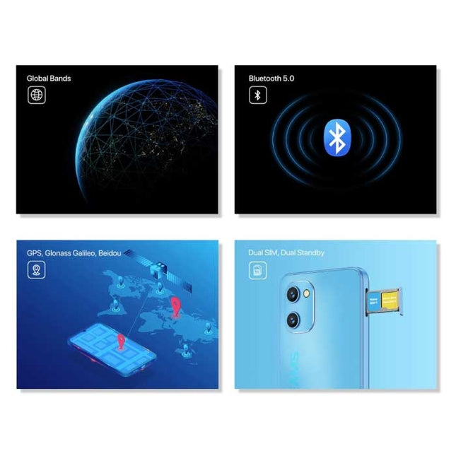 G1 Max Smartphone - 6 GB RAM - 128 GB Opslag - 50 MP Camera - 5150mAh Batterij - Nieuwstaat - 3 Jaar Garantie - Blauw