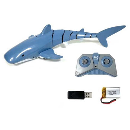 Bestuurbare Walvis Haai met Afstandsbediening - RC Speelgoed Robot Vis  Blauw