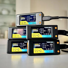 Bitcoin Nerd Lucky Miner v2.0 - T Display S3 - LCD Display met Shell - Crypto Mining