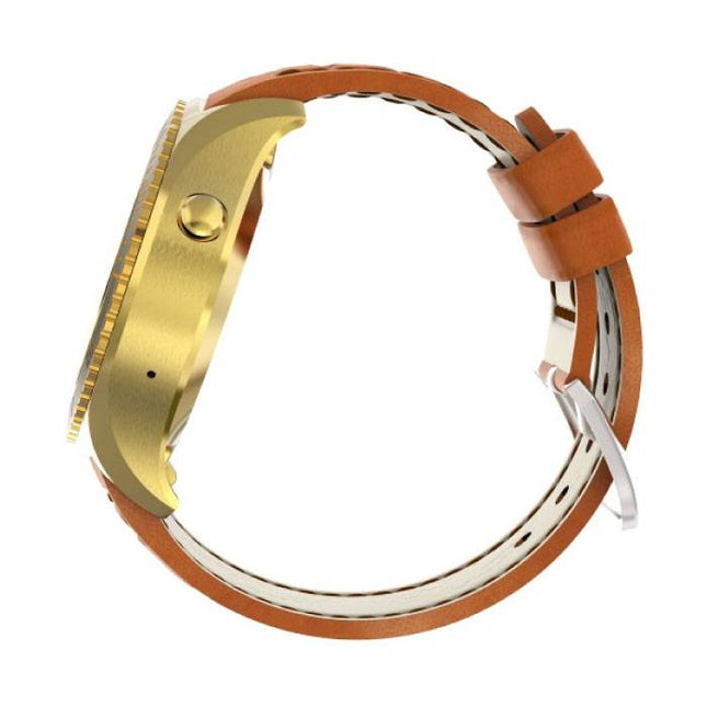 Originele I2 Smartwatch Smartphone Fitness Sport Activity Tracker Horloge OLED Android iOS iPhone Samsung Huawei Goud