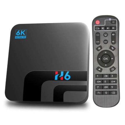 H6 TV Box Mediaspeler 6K met Draadloos RGB Toetsenbord - Android Kodi - 4GB RAM - 64GB Opslagruimte