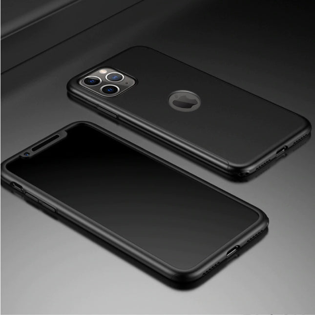 iPhone 11 Pro Full Body 360°  Full Cover Hoesje + Screenprotector Zwart 
