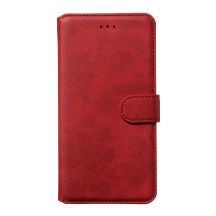 Xiaomi Redmi Note 8T Leren Flip Case Portefeuille - PU Leer Wallet Cover Cas Hoesje Rood