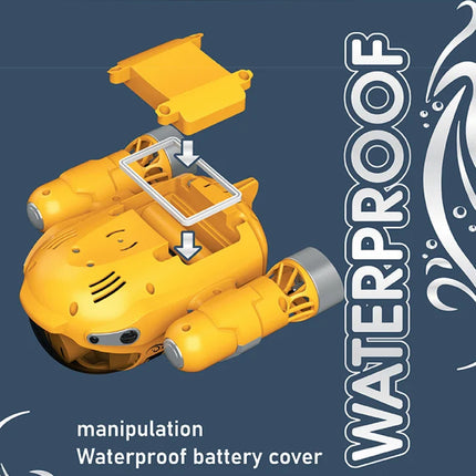 RC Duikboot met Afstandsbediening - Zwembad Speelgoed Boot Waterdicht - Geel