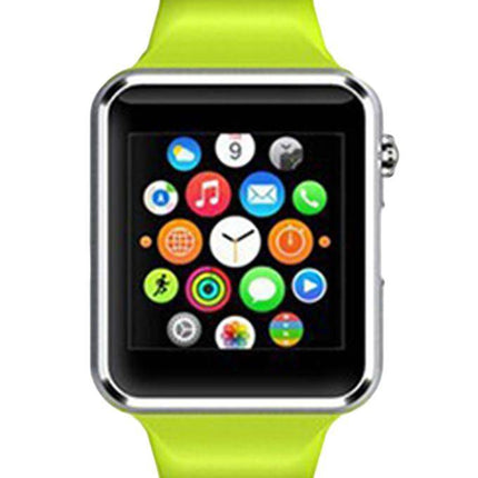 Originele A1/W8 Smartwatch Smartphone Fitness Sport Activity Tracker Horloge OLED iOS Android iPhone Samsung Huawei Groen
