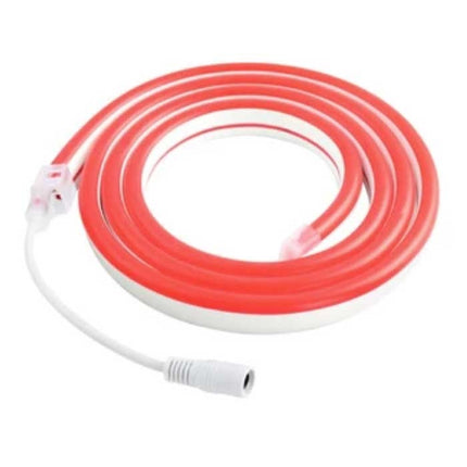 Neon LED Strip 1 Meter - Flexibele Verlichting Tube met Stekker Adapter 12V en Aan/Uit-Schakelaar Waterdicht Rood