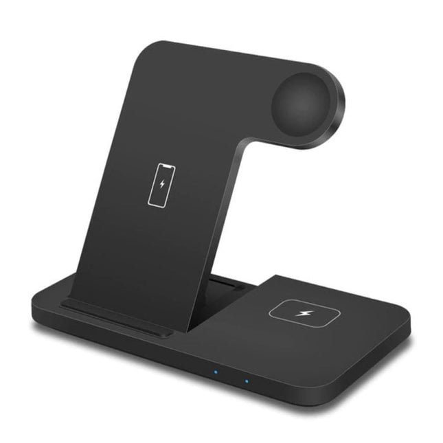 3 in 1 Oplaadstation voor Apple iPhone / iWatch / AirPods -  Charging Dock 15W Wireless Pad Zwart
