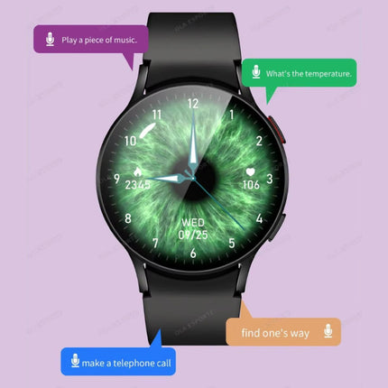 Smart Watch 6 - 1.44" Scherm - Sport Gezondheid Tracker Horloge Smartwatch - Silicoon Bandje - Zwart