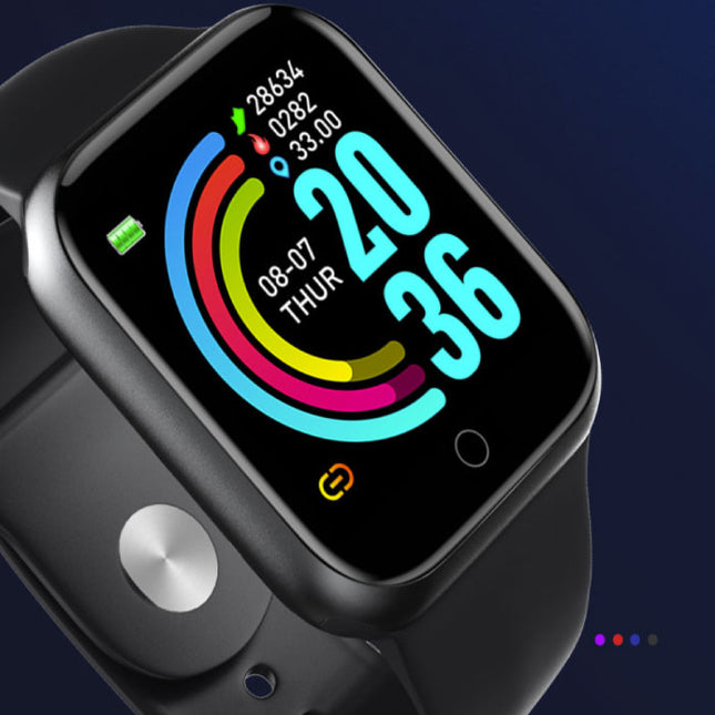 D20 Pro Smartwatch Siliconen Bandje Health Monitor / Activity Tracker Horloge Android iOS Zilver