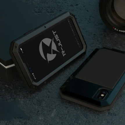 iPhone 12 Pro Max 360°  Full Body Case Tank Hoesje + Screenprotector - Shockproof Cover Zwart