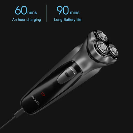 Blackstone Roterend Scheerapparaat - Trimmer Draadloos Scheermachine Elektrische Tondeuse - Zilver