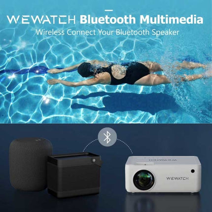 V10 LED Projector - Mini Beamer Home Media Speler Wit