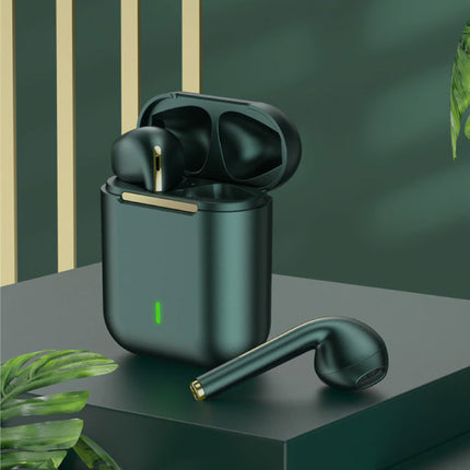 J18 Draadloze Oortjes - True Touch Control TWS Oordopjes Bluetooth 5.0  Wireless Ear Buds Earphones Oortelefoon Groen