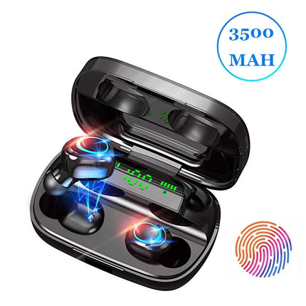 S11 Blitz Buds TWS Draadloze Smart Touch Control Oortjes Bluetooth 5.0 Ear Wireless Buds Earphones Earbuds 3500mAh Powerbank Oortelefoon Zwart
