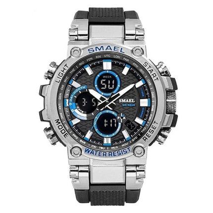 Militair Sport Horloge met Digitale Wijzerplaten voor Heren - Multifunctioneel Polshorloge Schokbestendig 5 Bar Waterdicht Goud