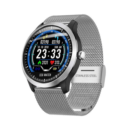 Sports Smartwatch N58 ECG+PPG Fitness Sport Activity Tracker Smartphone Horloge iOS Android iPhone Samsung Huawei Zilver Metaal