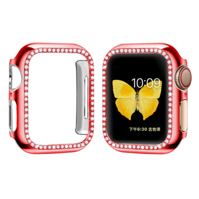 Diamond Hoesje voor iWatch Series 42mm - Hard Bumper Case Cover Rood
