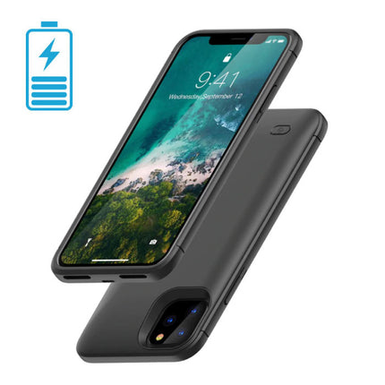 iPhone 11 Pro Max 4000mAh Slim Powercase Powerbank Oplader Batterij Cover Case Hoesje  Zwart