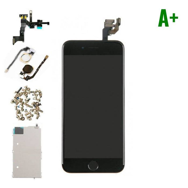 iPhone 6 4.7" Voorgemonteerd Scherm (Touchscreen + LCD + Onderdelen) A+ Kwaliteit - Zwart