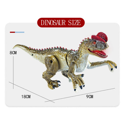 RC Dinosaurus (T-Rex met Dubbele Kroon) met Afstandsbediening - Bestuurbaar Speelgoed Tyrannosaurus Rex Dino Robot Groen