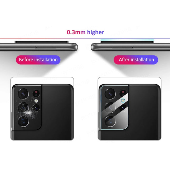 2-Pack Samsung Galaxy S21 Tempered Glass Camera Lens Cover - Shockproof Case Bescherming