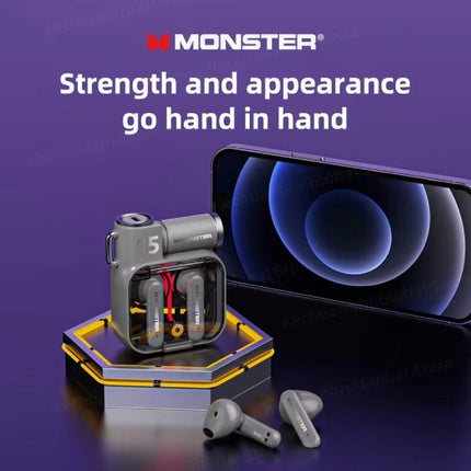 XKT15 Draadloze Oortjes - Headset Oordopjes TWS Bluetooth 5.3 - Ivoor