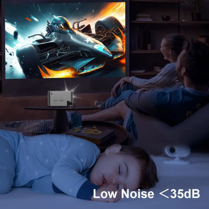Android 11 Projector - 580 ANSI Lumen - Beamer Home Media Speler Grijs