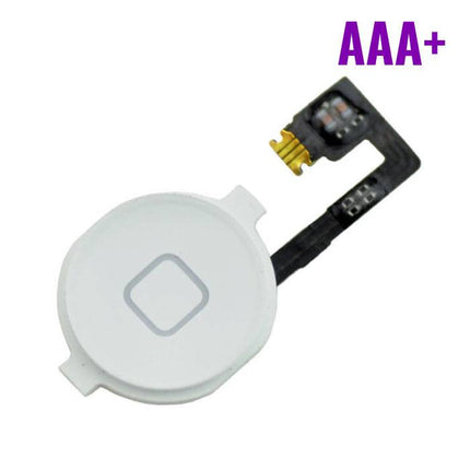 Voor Apple iPhone 4S - AAA+ Home Button Assembly met Flex Cable Wit