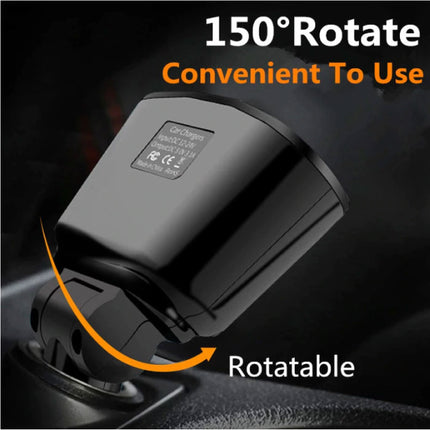 2-Weg Sigarettenaansteker Splitser Plug met 2 USB Poorten 45W / 3.1A - Verdeelstekker Autolader Splitter Dual Port Carcharger - Wit