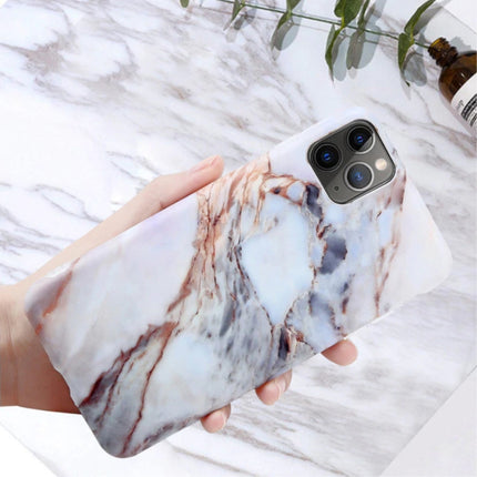 iPhone XS Max Hoesje Marmer Textuur - Shockproof Glossy Case Graniet Cover Cas TPU 