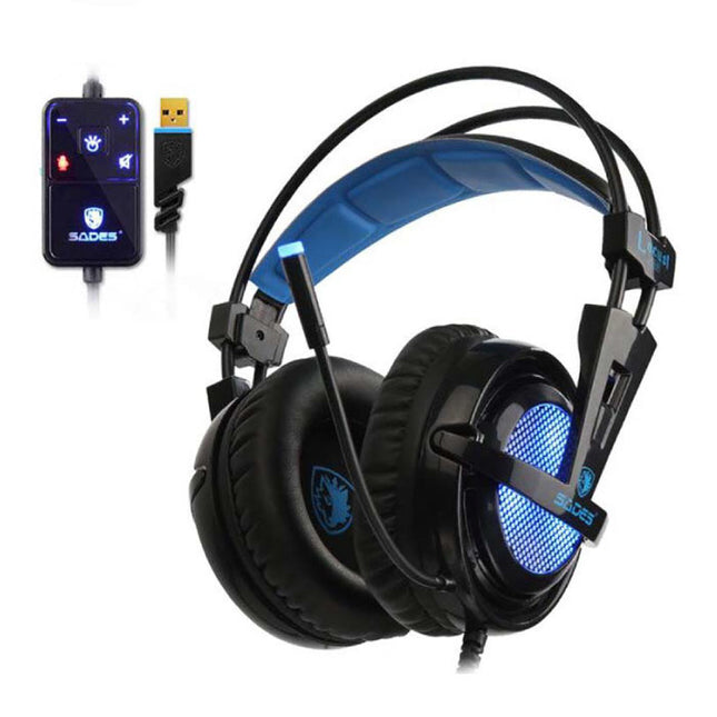 Locust Plus 7.1 Surround Gaming Koptelefoon Headset Headphones met Microfoon 